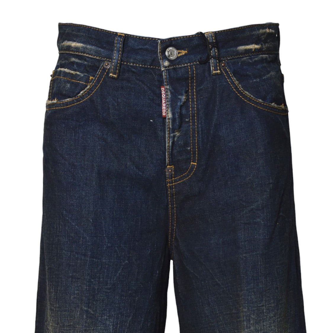Dsquared2 Straight-Leg Denim Jeans With Distressed Detailing