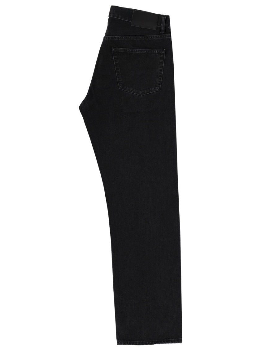 Sunflower Wide-Leg Black Denim Jeans With High Waist