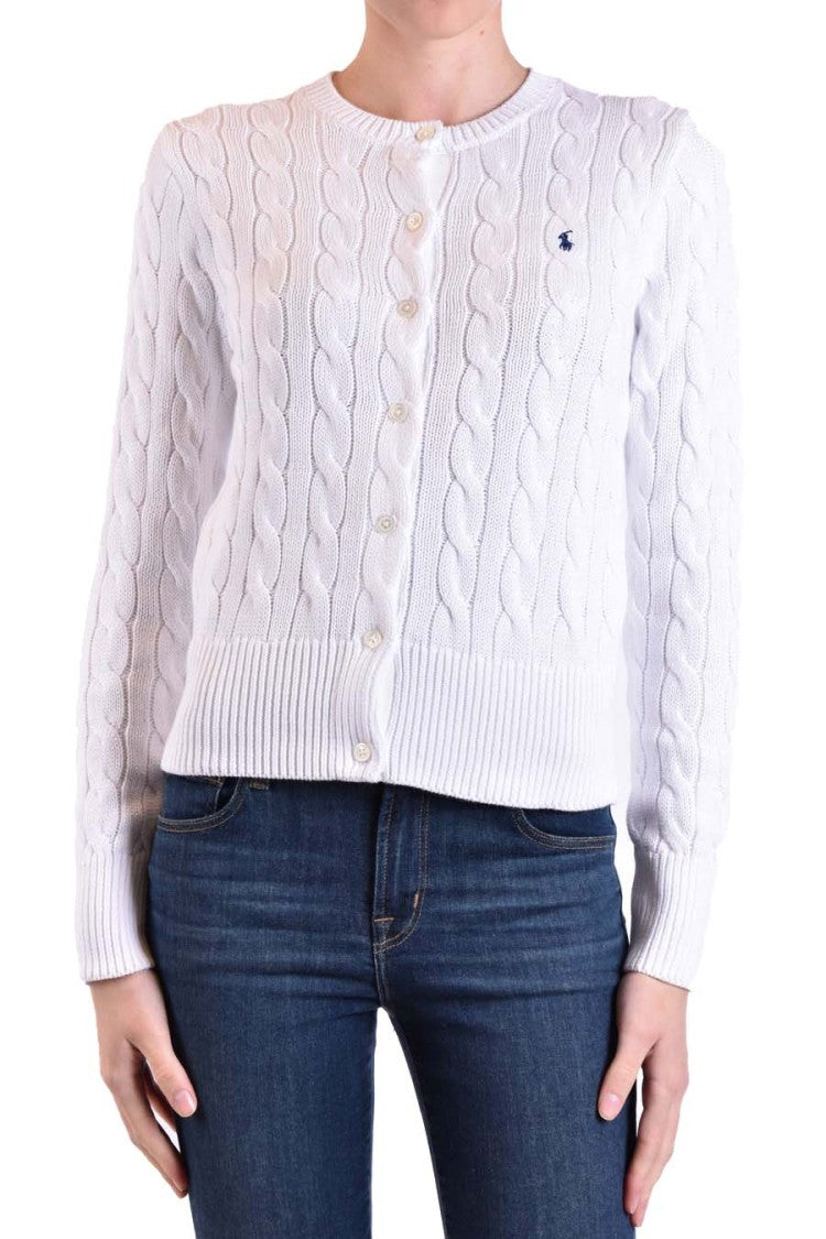 Polo Ralph Lauren White Cotton Sweater