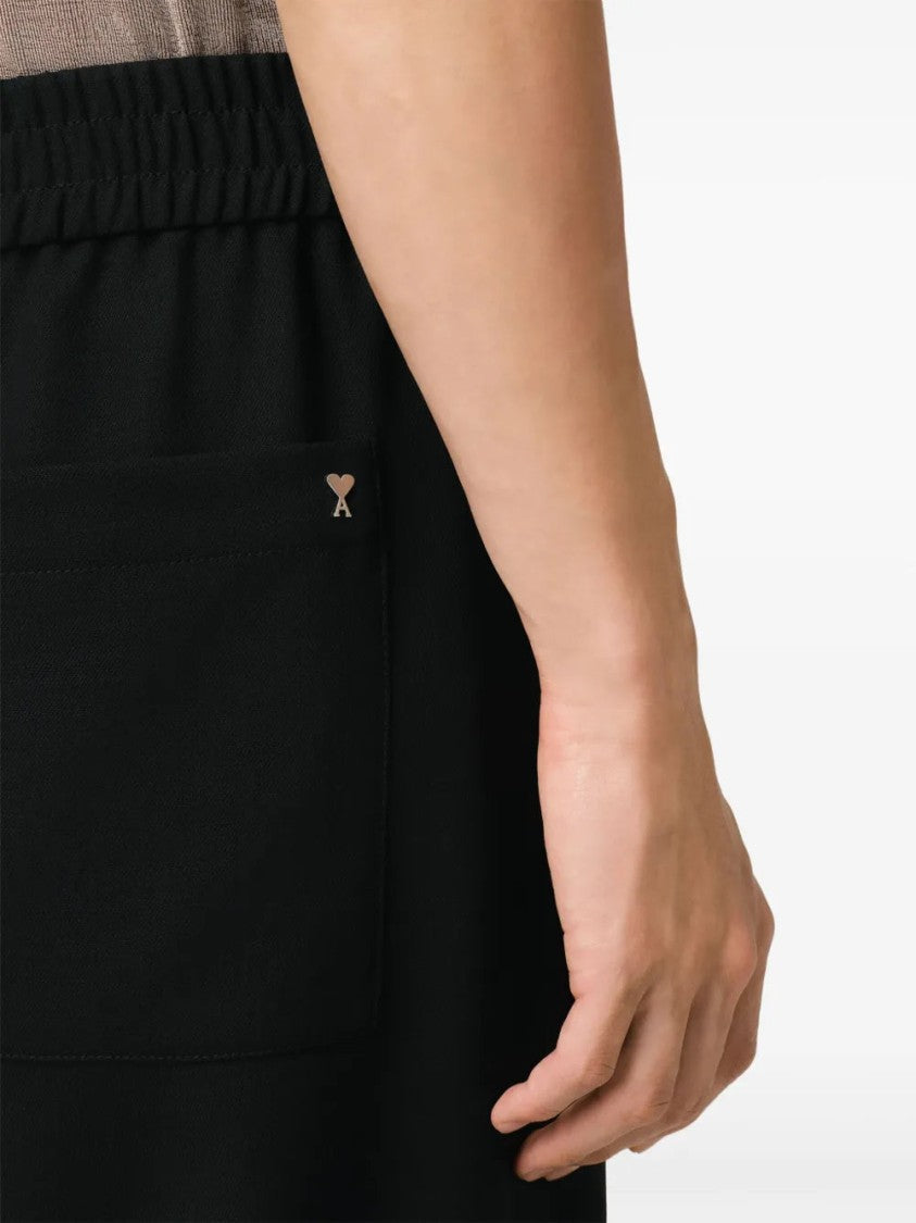 Ami Straight-Leg Wool Trousers