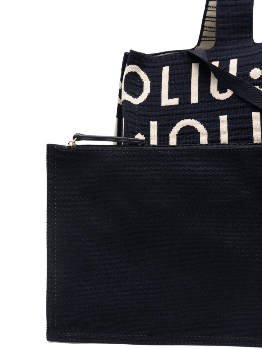 Liu Jo Structured Rectangular Handbag With Contrasting Logo Pattern