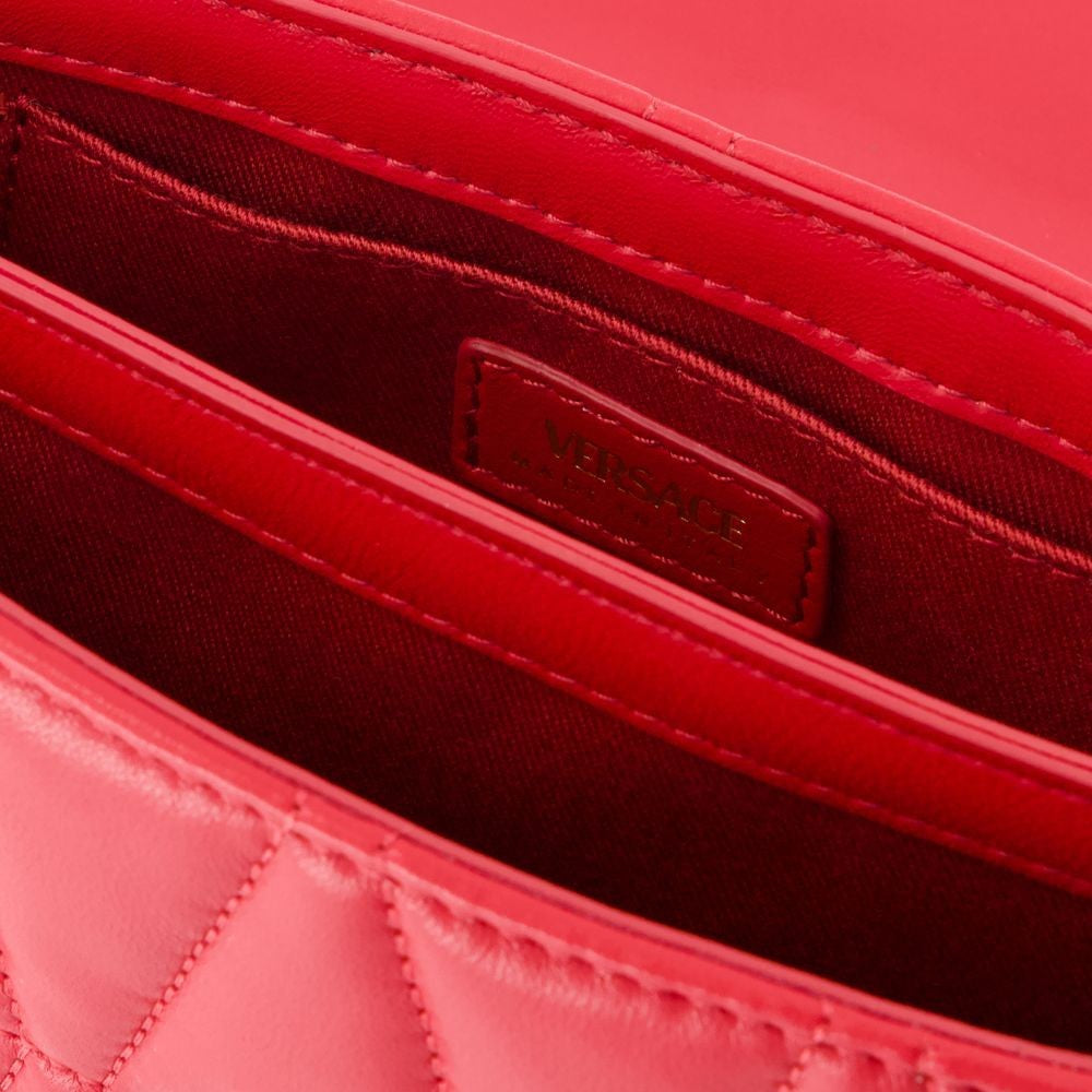 Versace Kleio Mini Shoulder Bag - Leather - Red