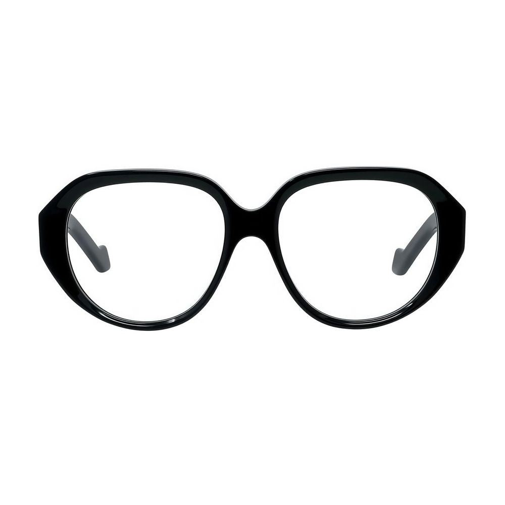 Loewe Anagram Oversized Geometric Eyeglasses With Beveled Lines