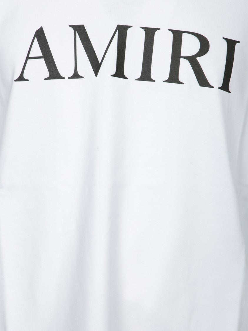 Amiri White T-Shirt With Black Logo