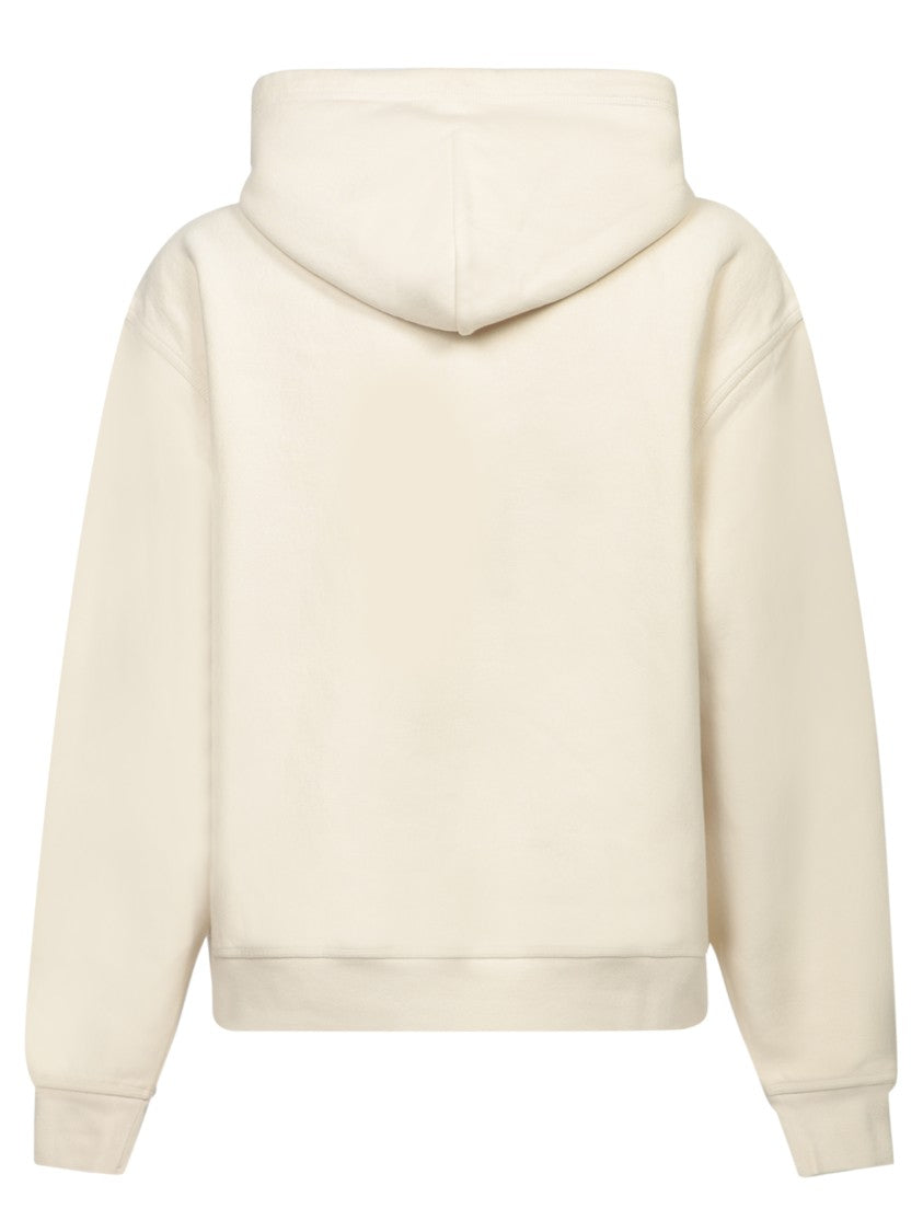 Burberry Relaxed Fit Beige Sweatshirt With Embossed Design