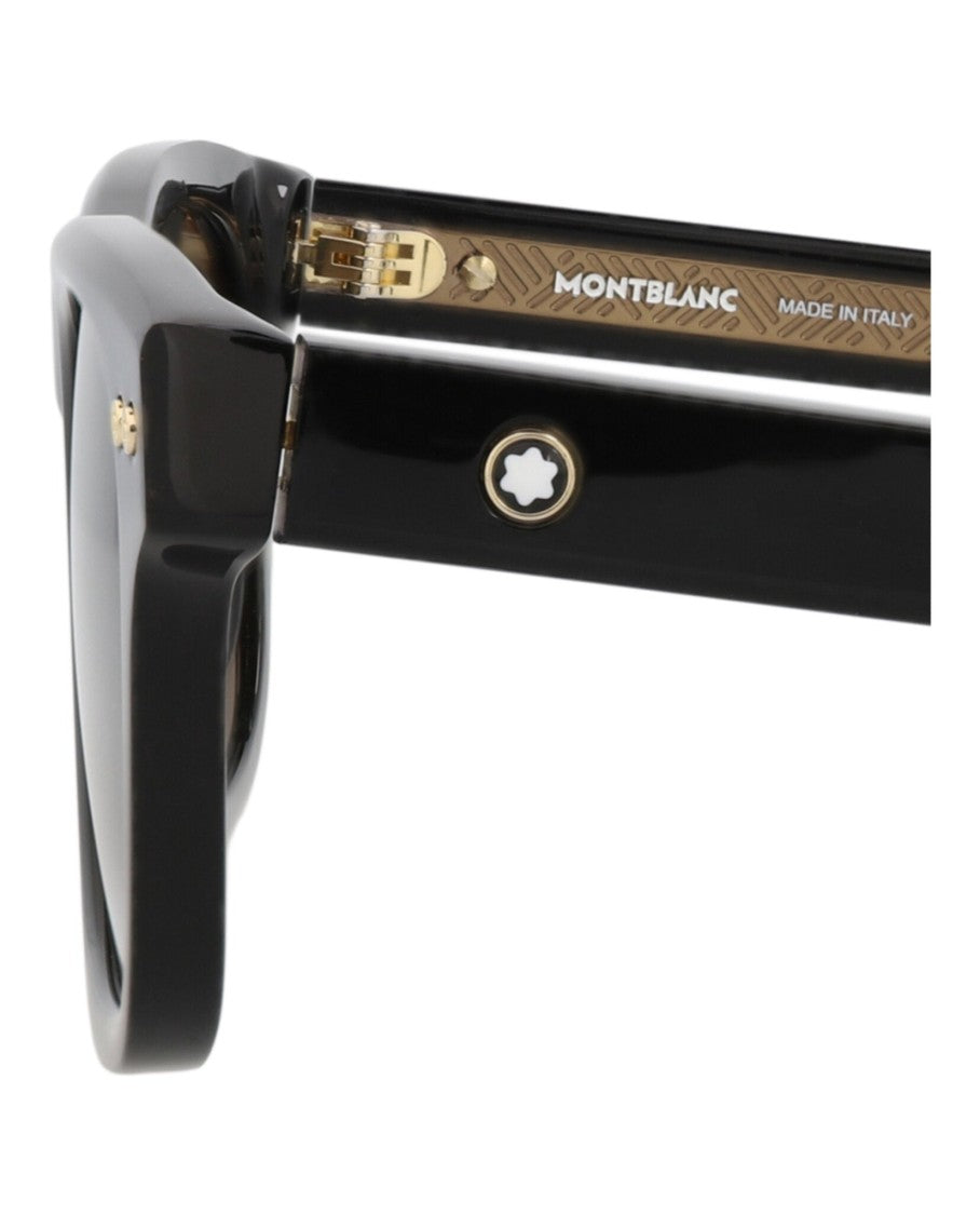 Montblanc Square-Frame Recycled Acetate Sunglasses