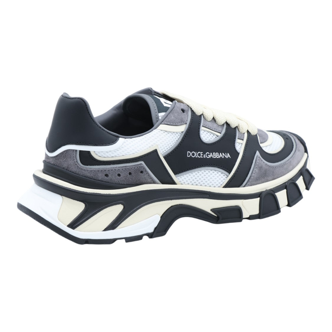 Dolce & Gabbana Layered Design Sculpted Sole Chunky Sneakers