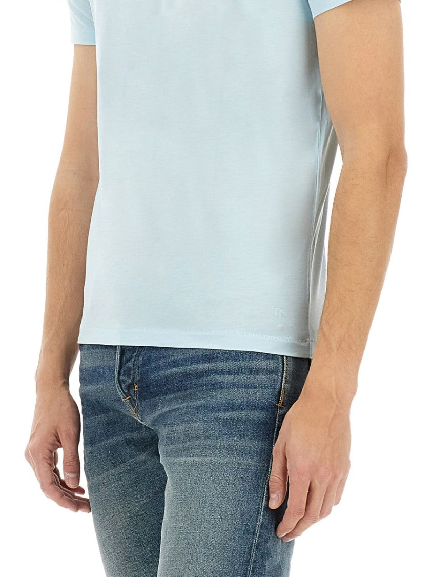 Tom Ford Regular Fit T-Shirt With Classic Crew Neckline