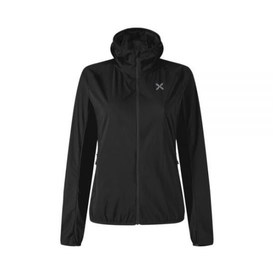 Montura Fitted Black Jacket With Full Front Zipper And Hood