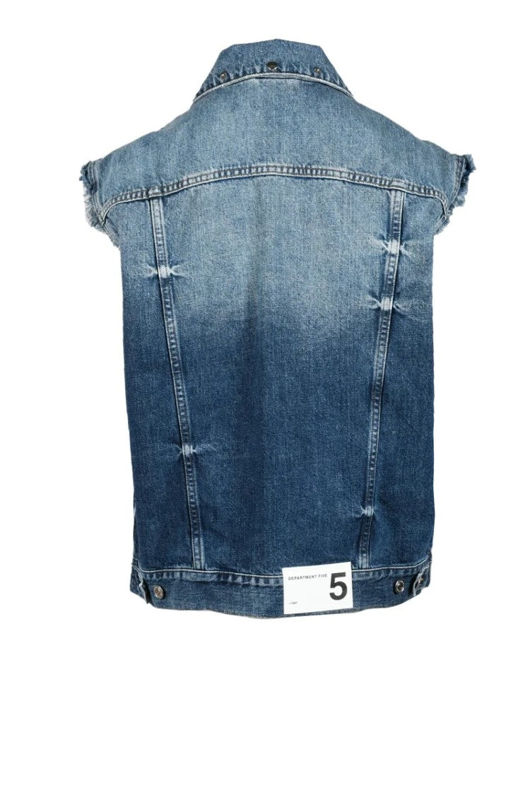 Department 5 Denim Vest - Blue
