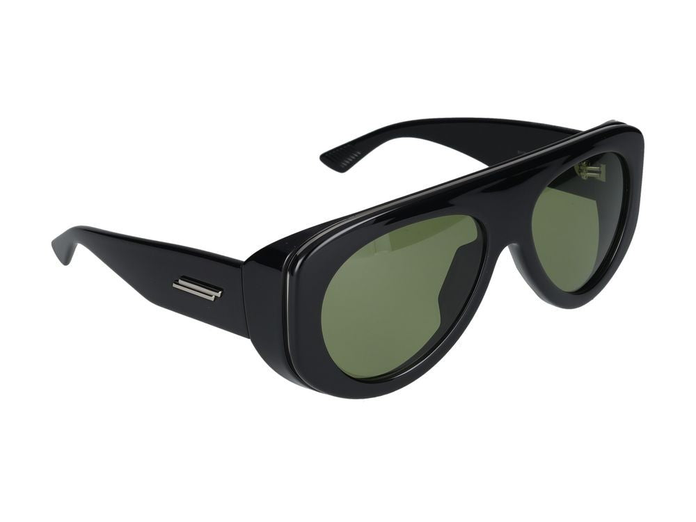 Bottega Veneta Sunglasses Bottega Veneta Bv1362s 006 Black Black Green 58/17/130