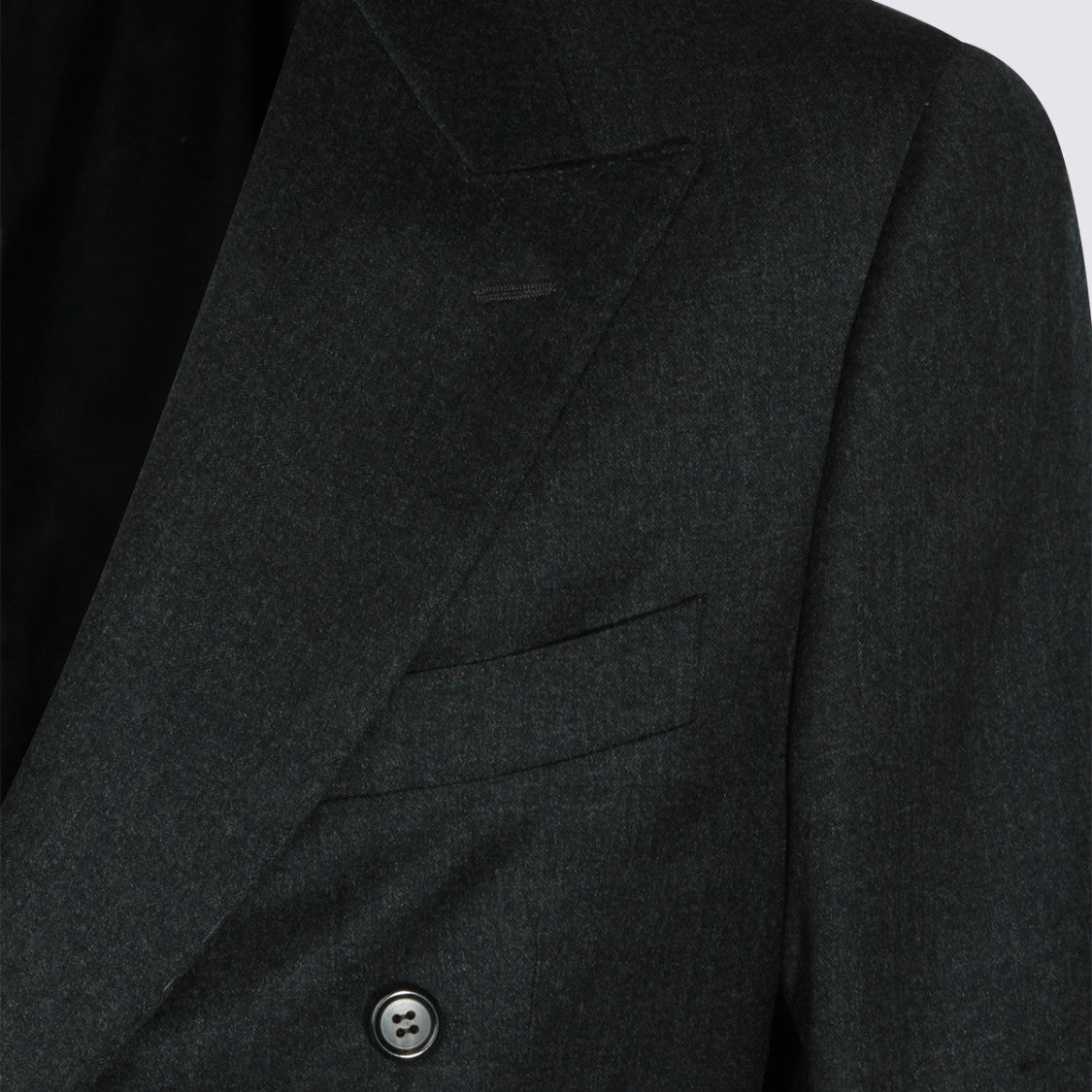 Canali Double-Breasted Blazer With Peak Lapels And Structured Silhouette