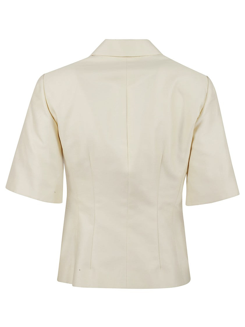 Fabiana Filippi Tailored Yellow Jacket With Notched Lapel