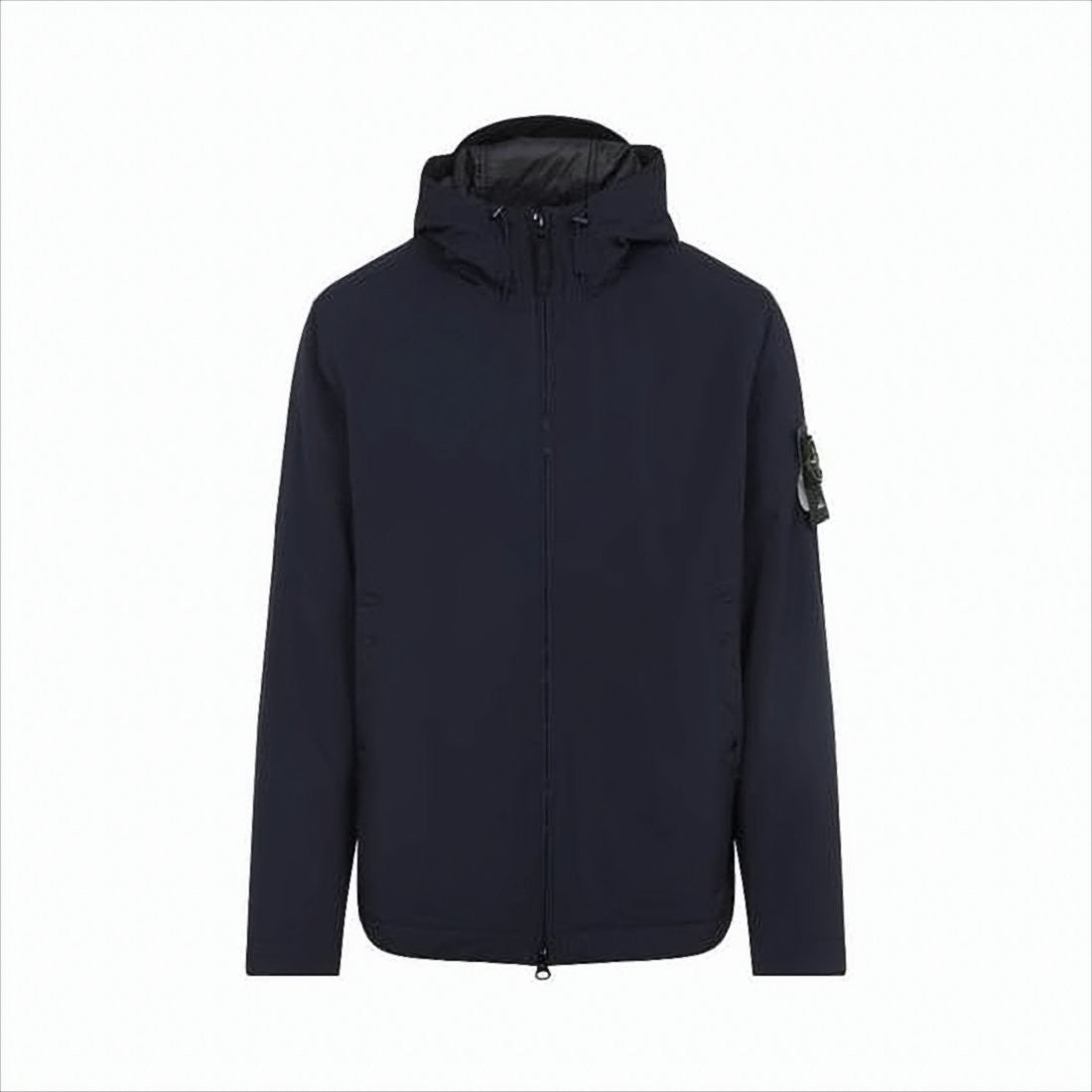 Stone Island Padded Jacket With Front Zipper And Hood