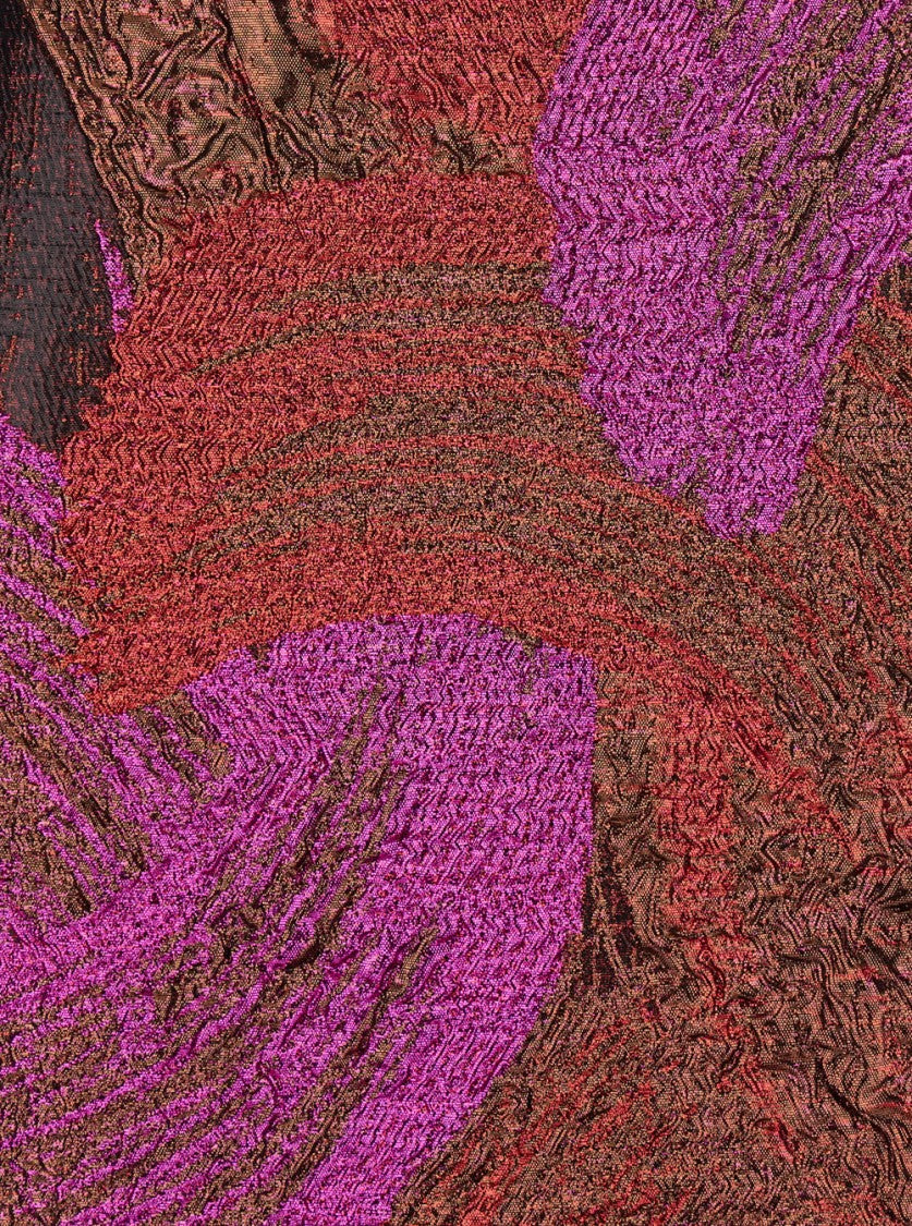 Plain Broccato Lurex Skirt