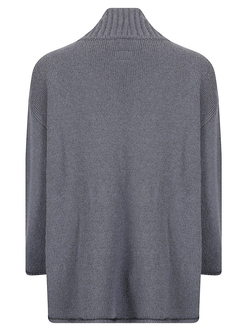 Labo.Art Open Design Cardigan In 100% Virgin Wool