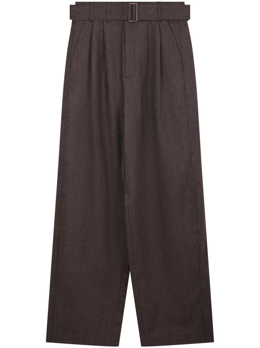 Soeur Tailored Straight-Leg Trousers In Virgin Wool