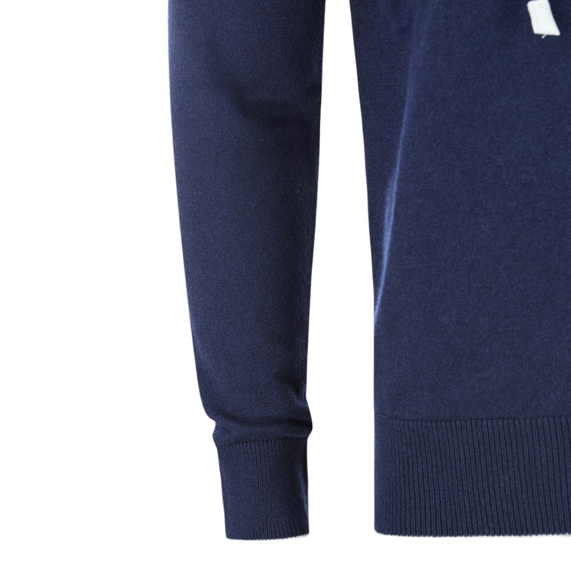 Eleventy Navy Blue Zip-Up Hoodie