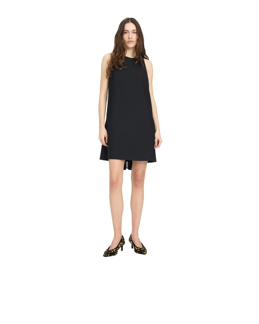Rotate Sleeveless Mini Dress With Draped Chiffon Back