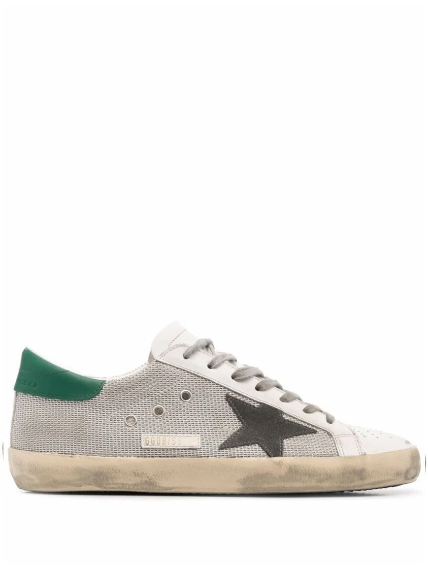 Golden Goose Textured Mesh Sneakers With Prominent Star Design