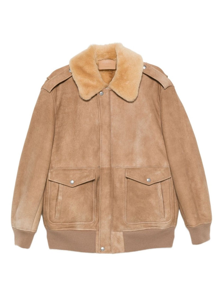 Prada Boxy Brown Suede Jacket