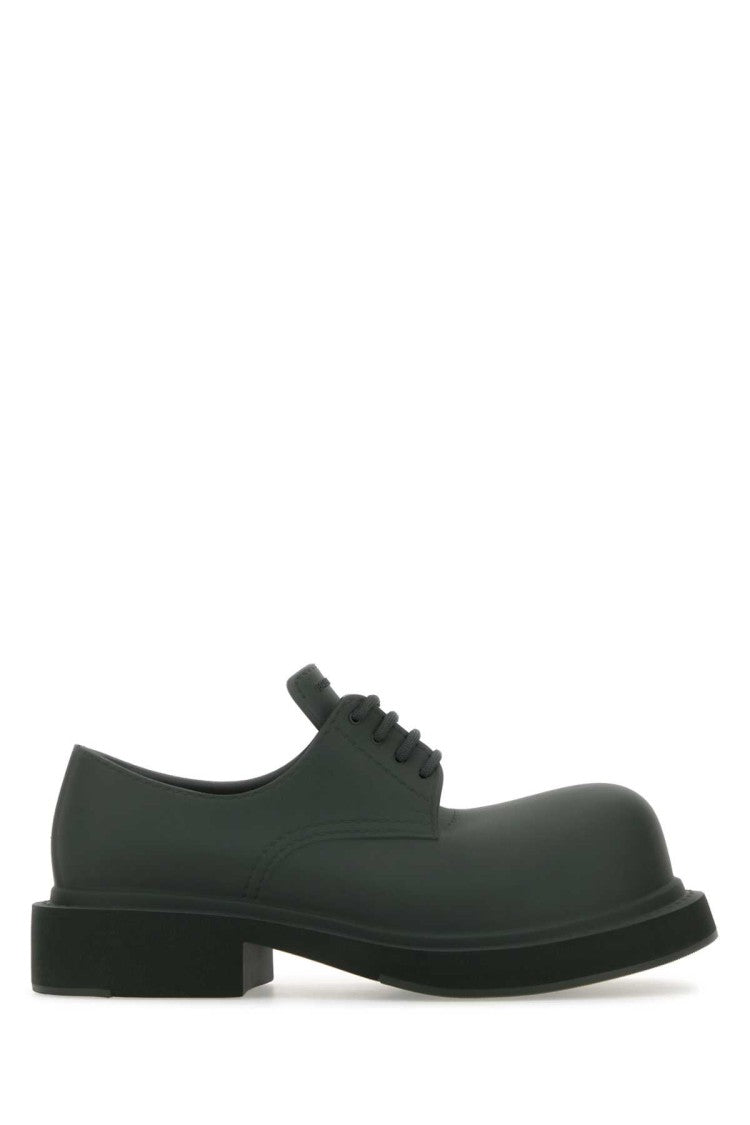 Balenciaga Bottle Green Eva Steroid Lace-Up Shoes