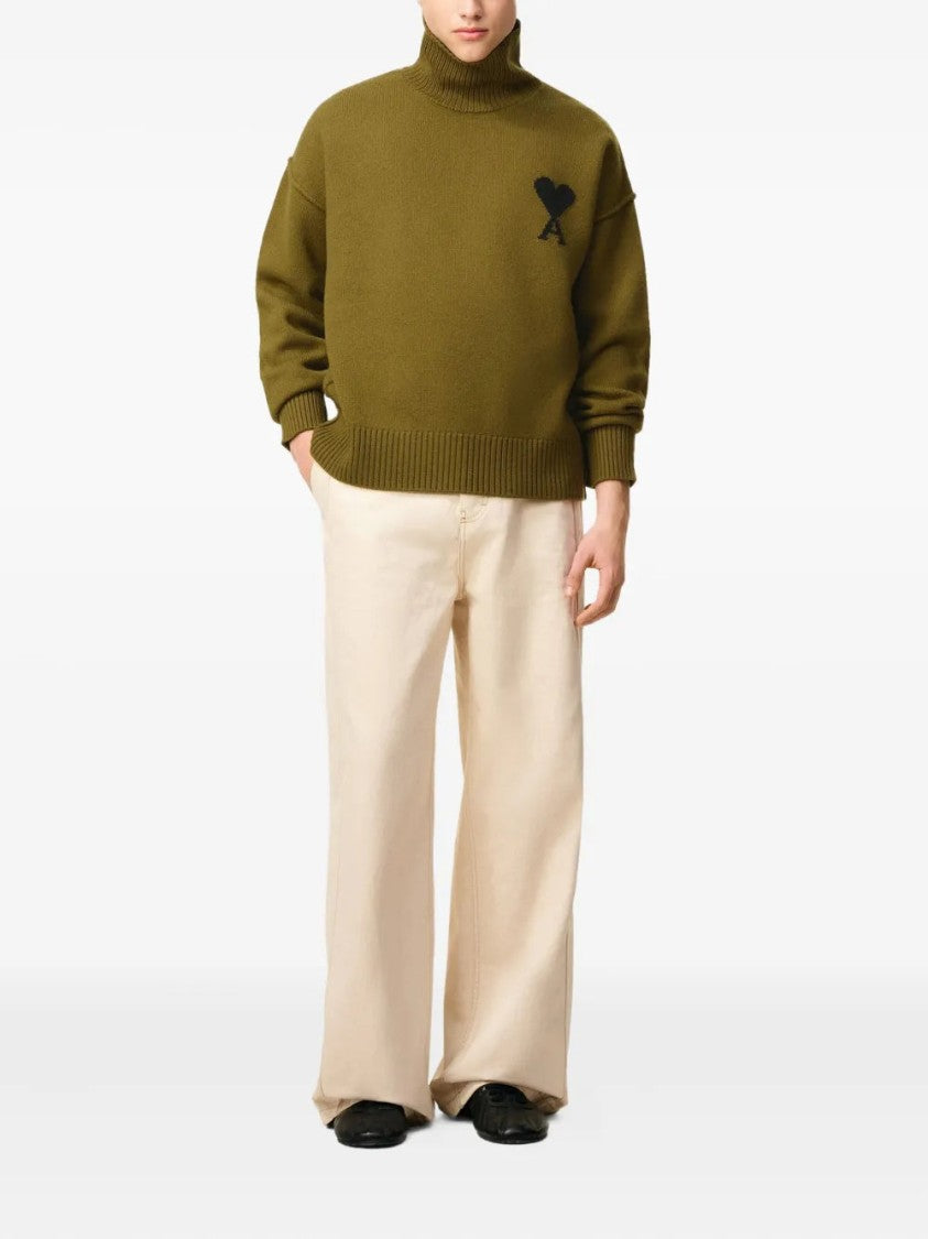 Ami Funnel Neck Sweater