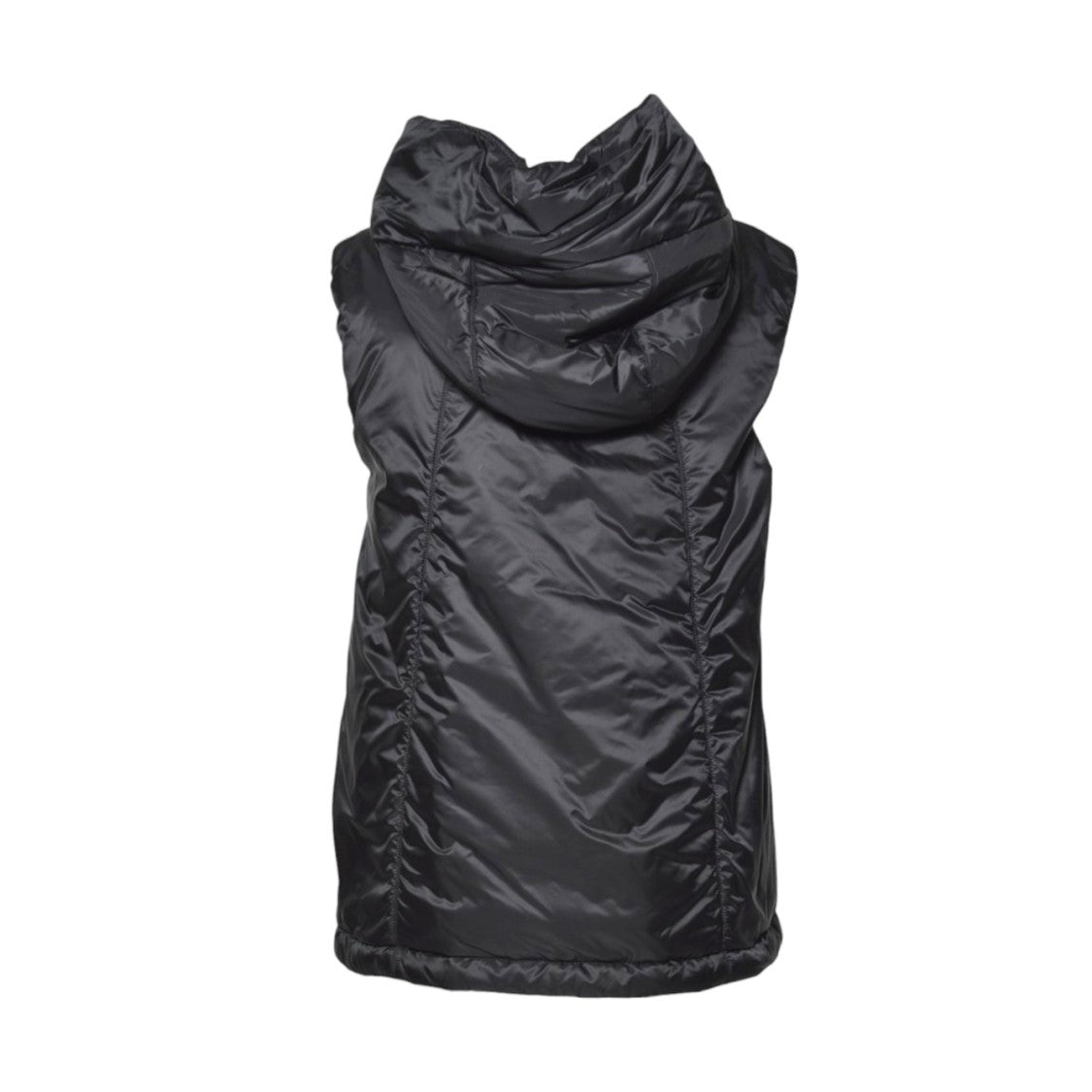 Max Mara Sleeveless Puffer Vest With High Collar And Hood