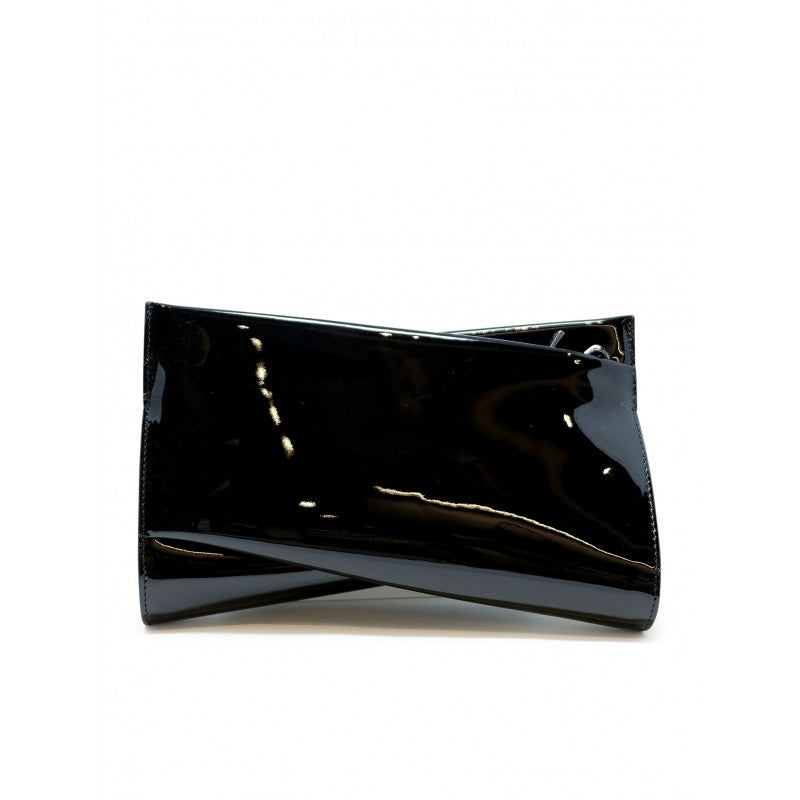 Christian Louboutin 3245151 Bk01 Black Patent Loubitwist Clutch Bag