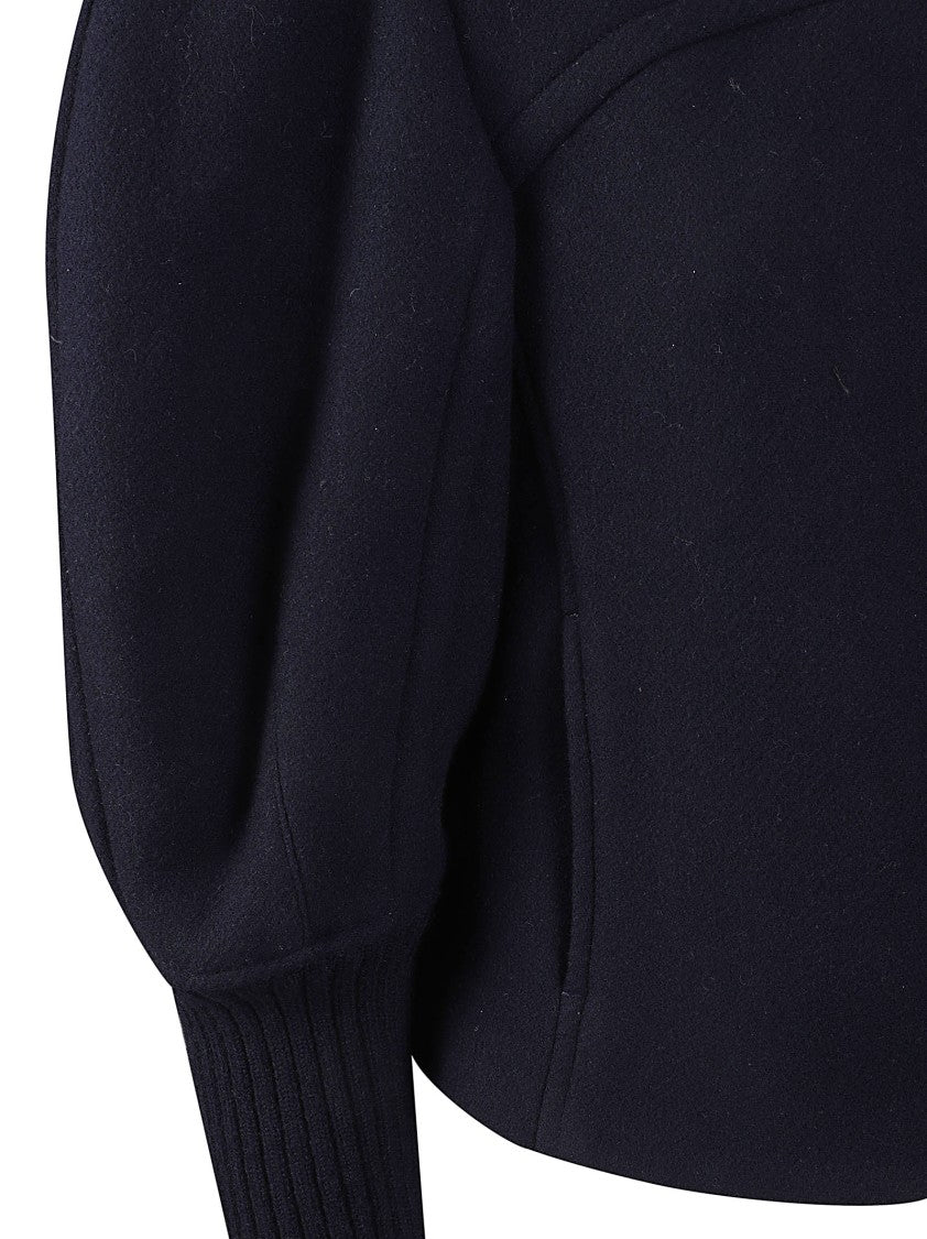 Chloé Structured Coat With Unique Puffed Sleeves