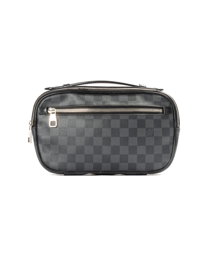 Louis Vuitton Ambler Bum Bag Mm Damier Graphite