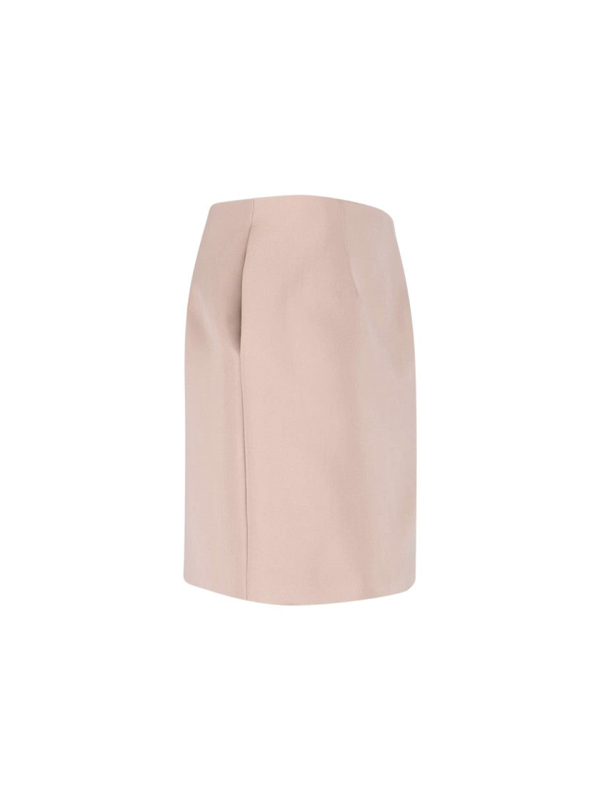 Chloé Satin Mini Skirt Pink