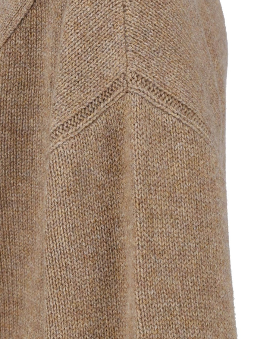 Ermanno Scervino Brown Wrap Cashmere Cardigan