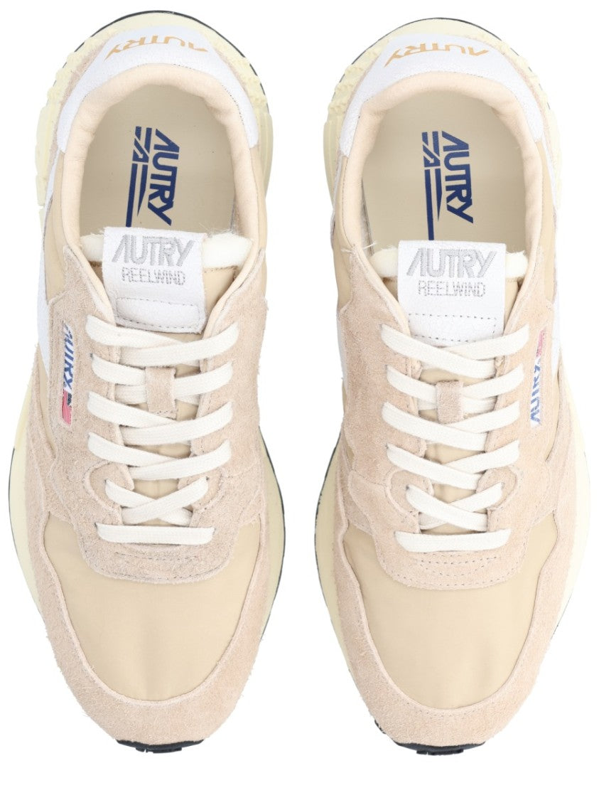 Autry Reelwind Low Beige Suede Sneakers