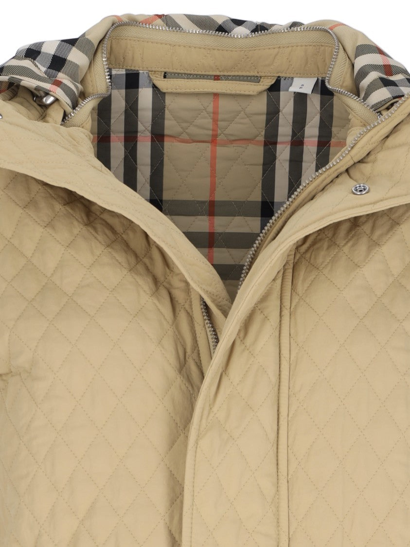 Burberry Technical "Check" Jacket – Beige