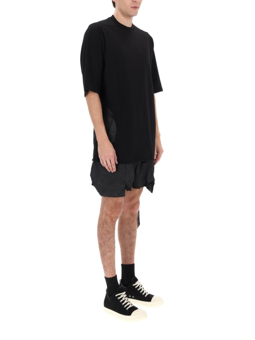 Drkshdw By Rick Owens Black Stefan Cotton Utility Cargo Shorts