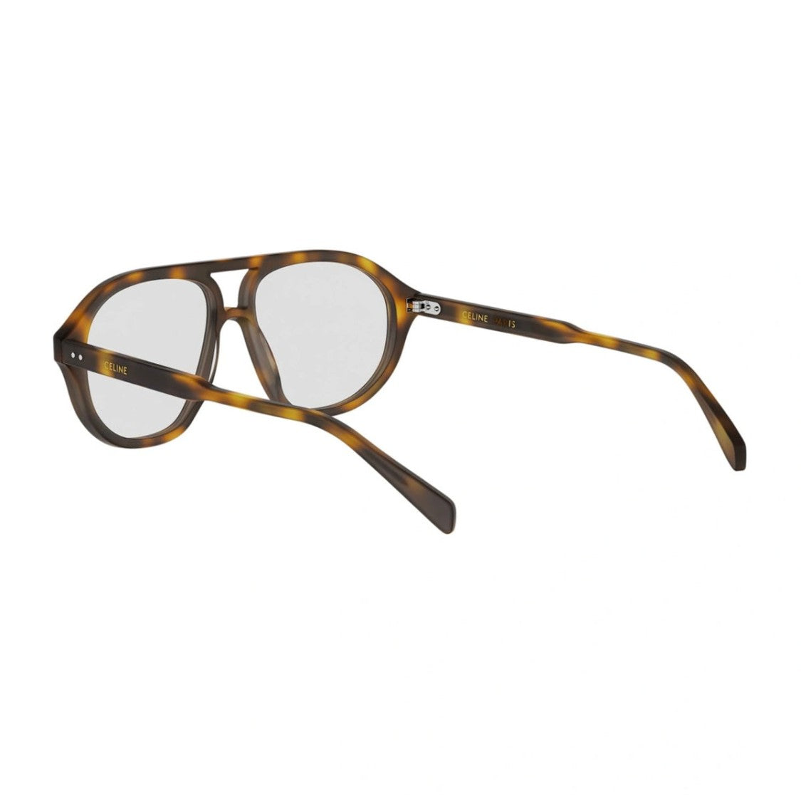 Celine Geometric Aviator-Inspired Acetate Sunglasses With Double Bridge Design