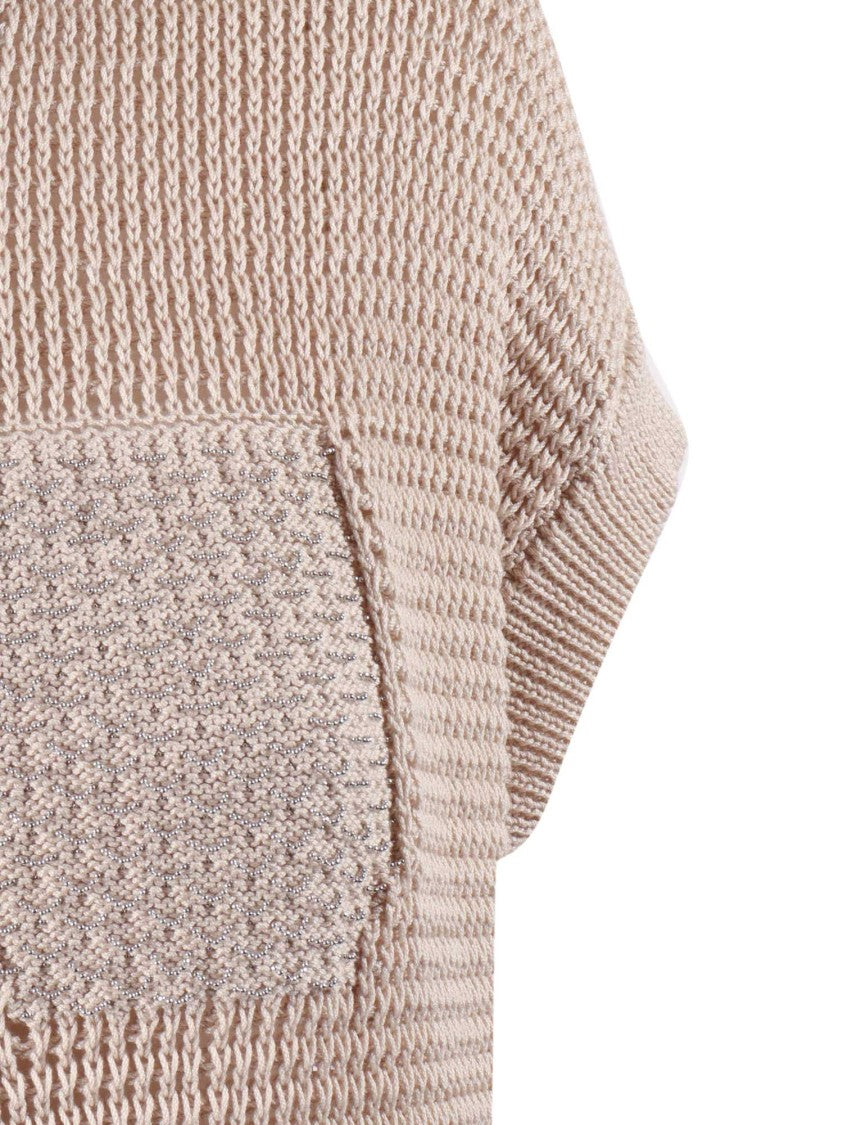 Peserico Textured Bodice Gathered Midi Dress