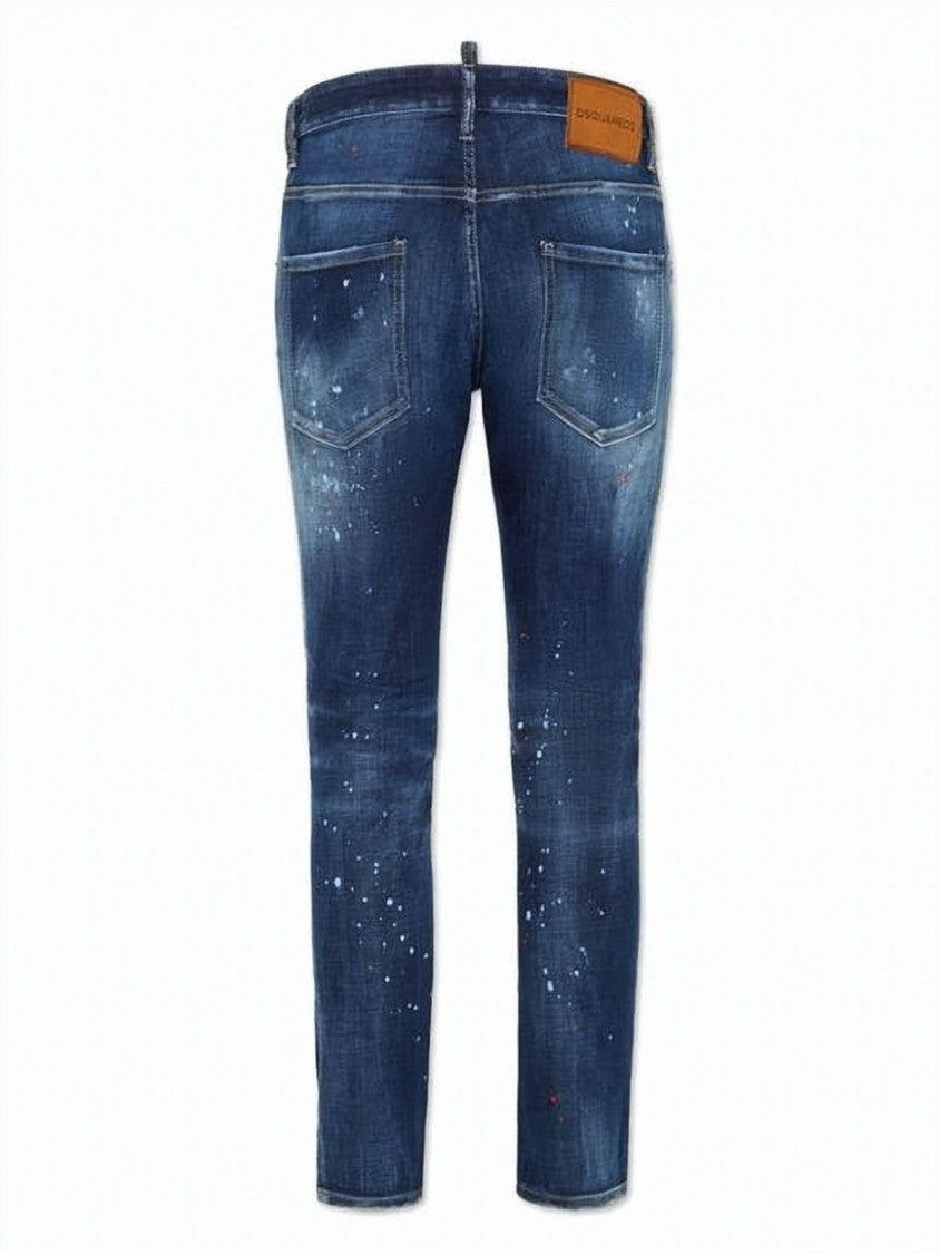 Dsquared2 Slim-Fit Denim Pants With Distressed Details