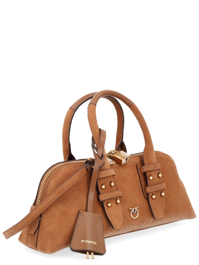 Pinko Escape Bag Small Suede Handbag