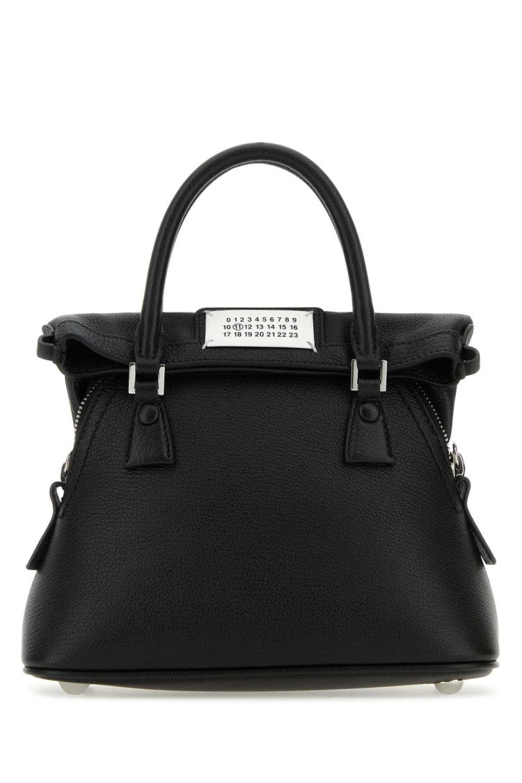 Maison Margiela Black Leather Micro 5Ac Handbag