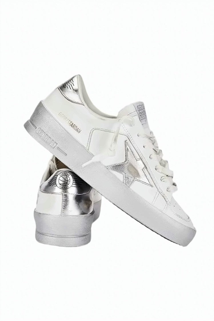 Golden Goose Low-Top Sneakers With Metallic Star Detail