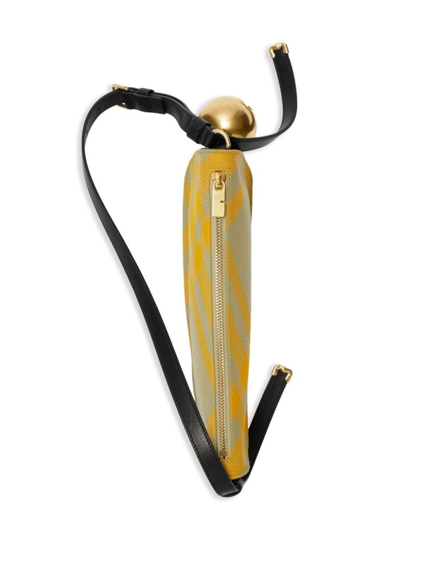 Burberry Curved Checkered Crossbody Bag