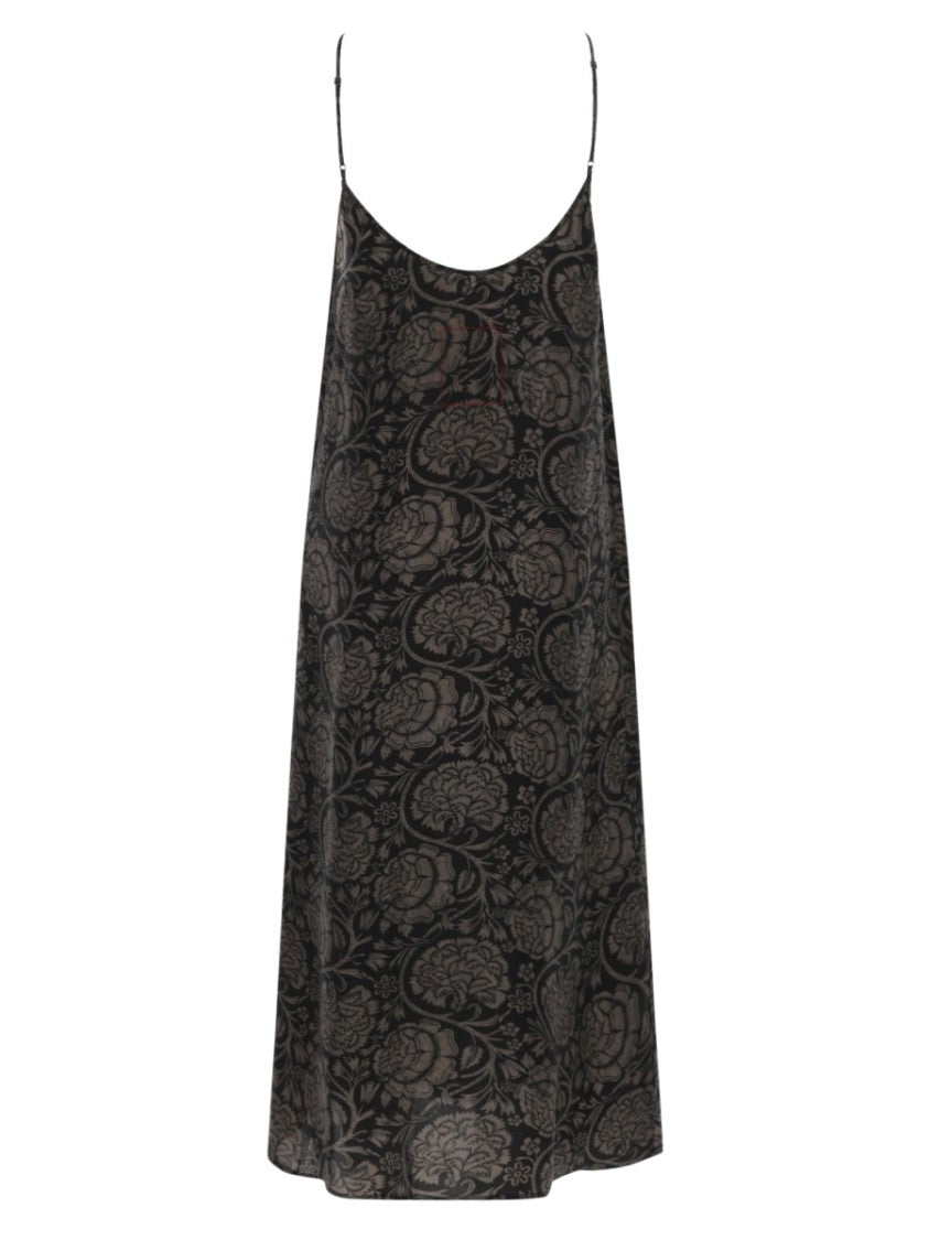Uma Wang Anaya Viscose-Blend Floral Maxi Dress