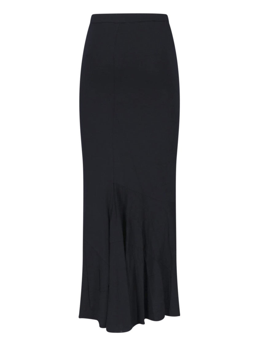 Junya Watanabe High-Waisted Midi Skirt With Textured Hem