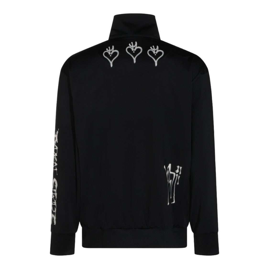 Y-3 Graphic Zip-Up High Collar Sweater