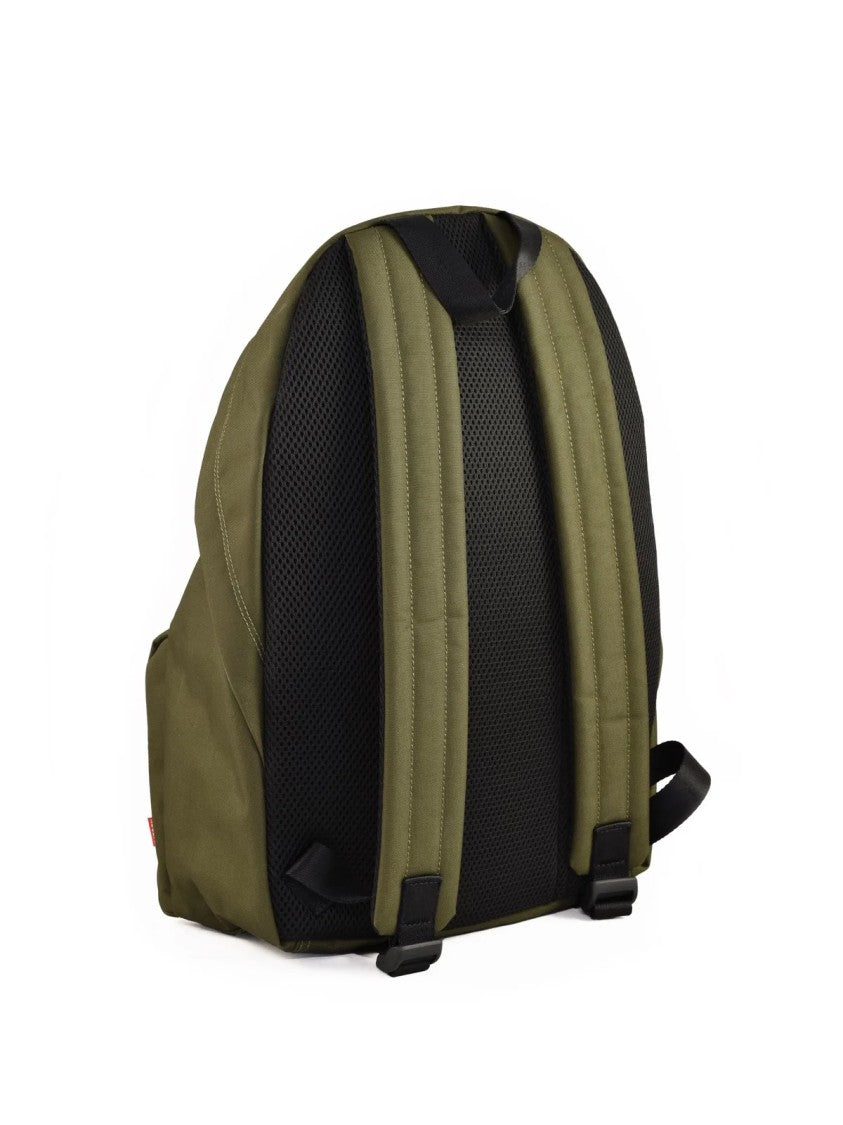 Diesel Green Olive Polyester Zip Closure Backpack