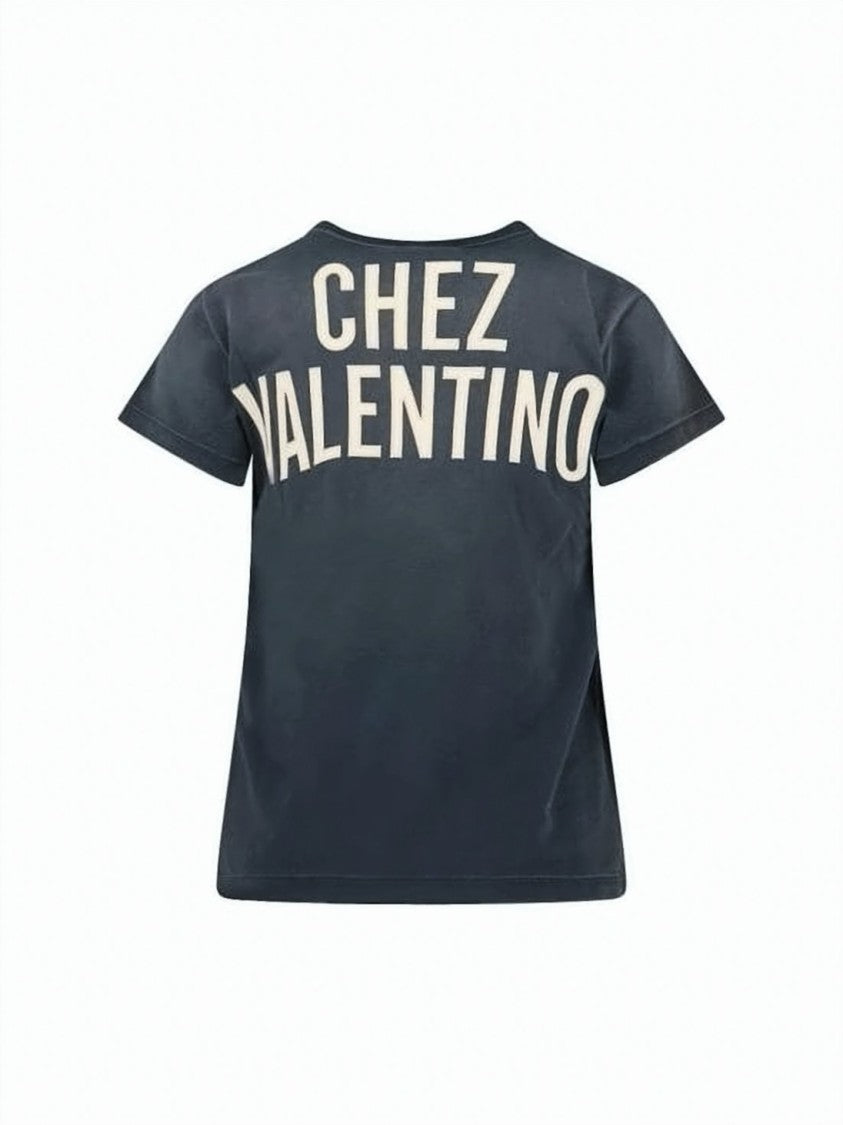 Valentino Garavani Short-Sleeved Crew Neck T-Shirt With Distressed Graphics
