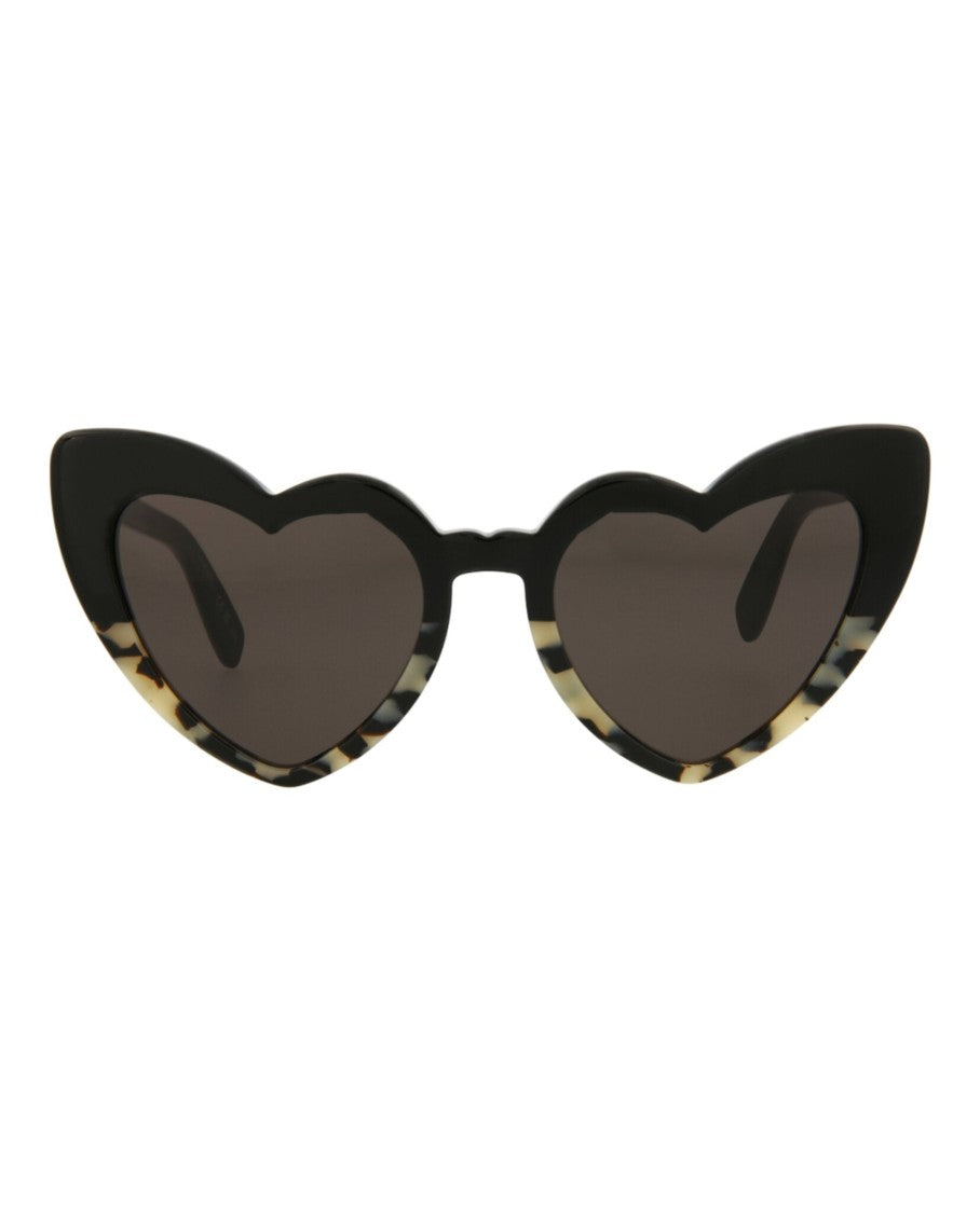 Saint Laurent Cat Eye Frame Sunglasses With Heart-Shaped Lenses