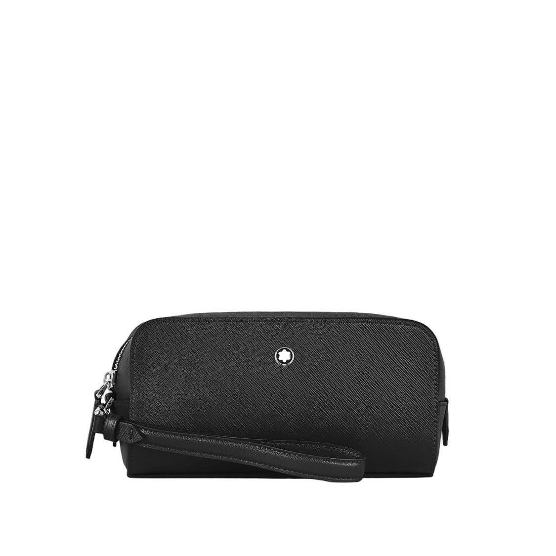 Montblanc Black Embossed Leather Top Handle Bag